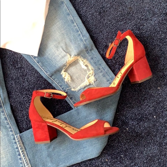 Sam Edelman Shoes - NEW Sam Edelman SUZIE Burgundy Suede low sandals
